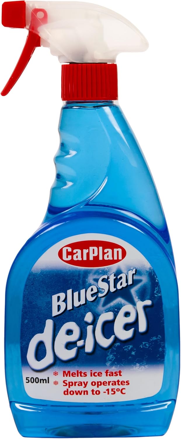 Carplan TDI501 Blue Star Winter De Icer Trigger Spray 500Ml X 4